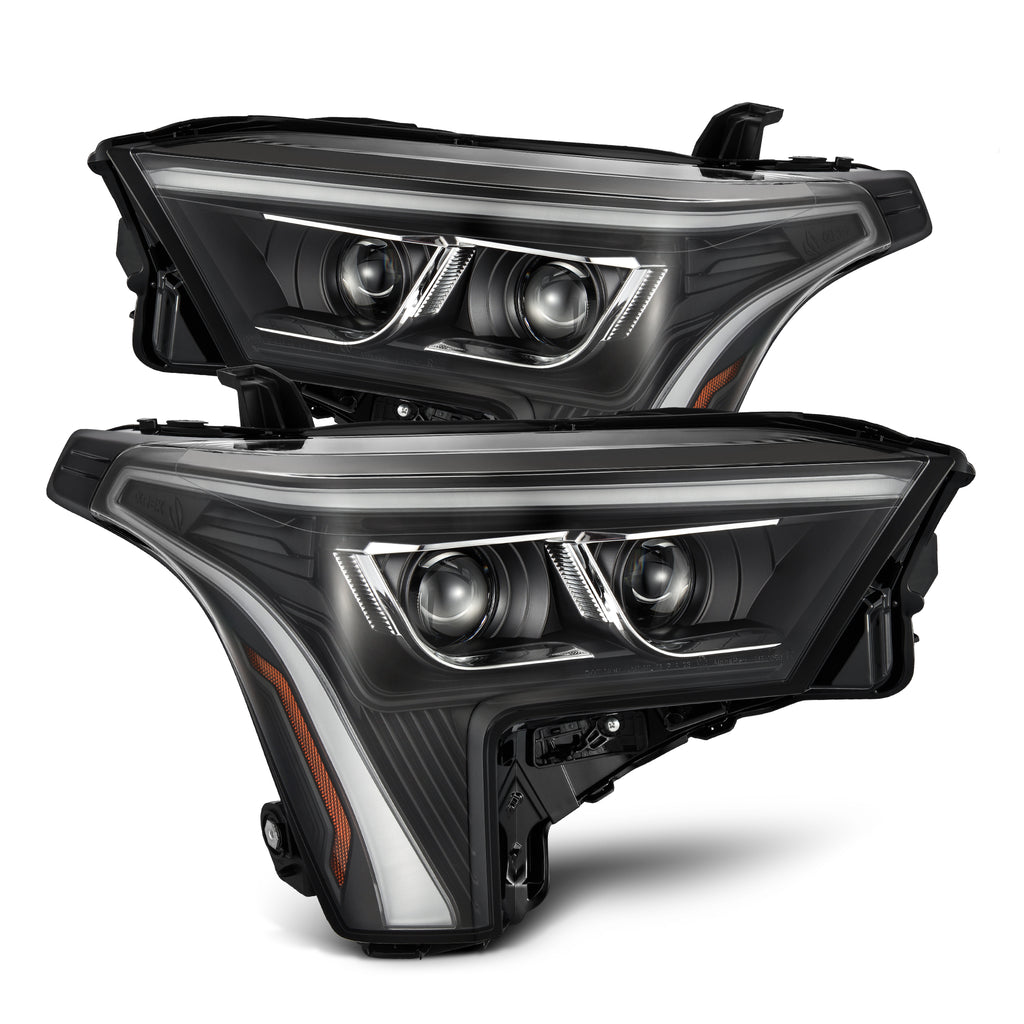 AlphaRex 880864 Projector Headlights Black for Select Toyota Sequoia, Toyota Tundra