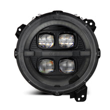 Load image into Gallery viewer, AlphaRex 880867 Projector Headlights Alpha-Black for Select Jeep Gladiator, Jeep Wrangler, Jeep Wrangler JK