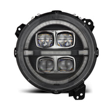 Load image into Gallery viewer, AlphaRex 880868 Projector Headlights Black for Select Jeep Gladiator, Jeep Wrangler, Jeep Wrangler JK