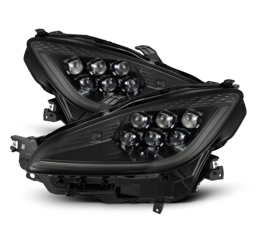 AlphaRex 880875 Projector Headlights Alpha-Black for Select Subaru BRZ, Toyota GR86