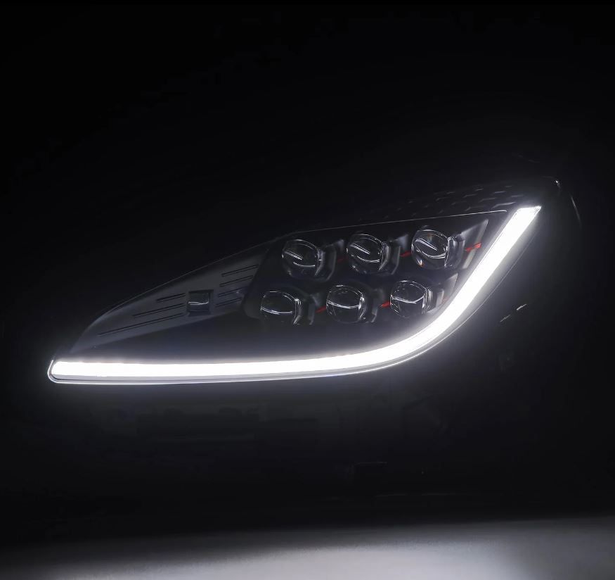 AlphaRex 880876 Projector Headlights Black for Select Subaru BRZ, Toyota GR86