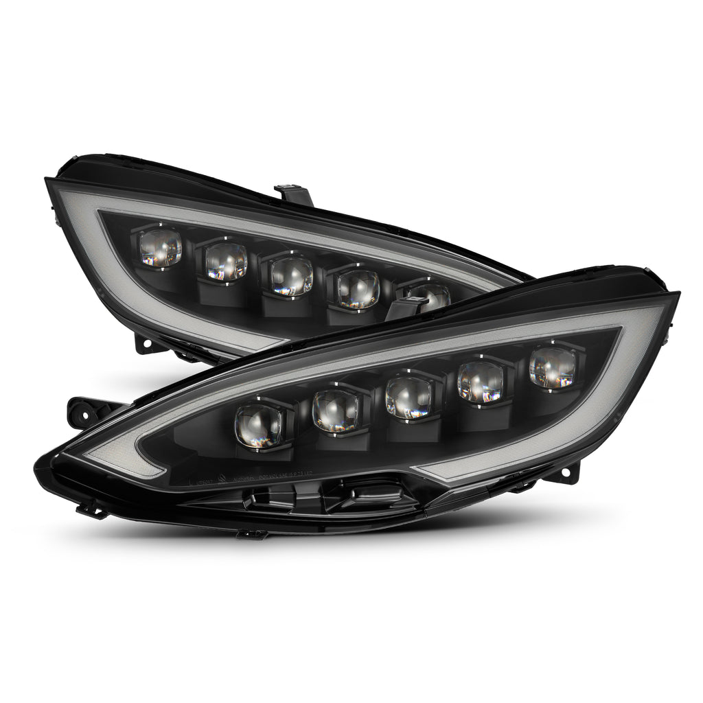 AlphaRex 880877 Projector Headlights Black for Select Tesla S