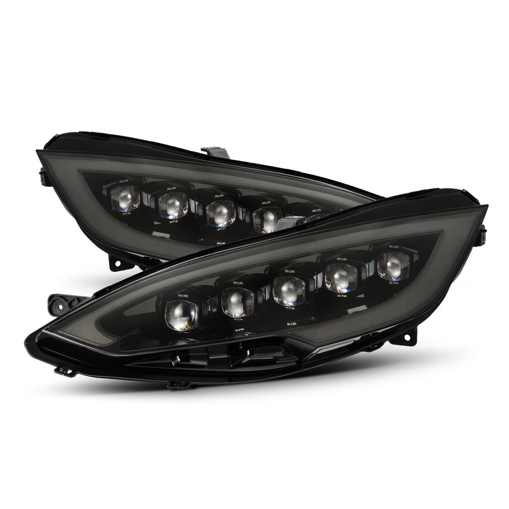 AlphaRex 880878 Projector Headlights Alpha-Black for Select Tesla S