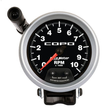 Load image into Gallery viewer, AutoMeter 880879 GAUGE, TACHOMETER, 3 3/4", 10K RPM, PEDESTAL W/ EXT. QUICK-LITE, COPO