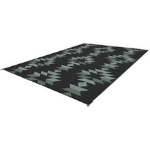 Load image into Gallery viewer, KUMA 880-KM-MB-SG-12 Monterrey Boho Outdoor Mat - 12&#39; x 9&#39; (Sage/Black)