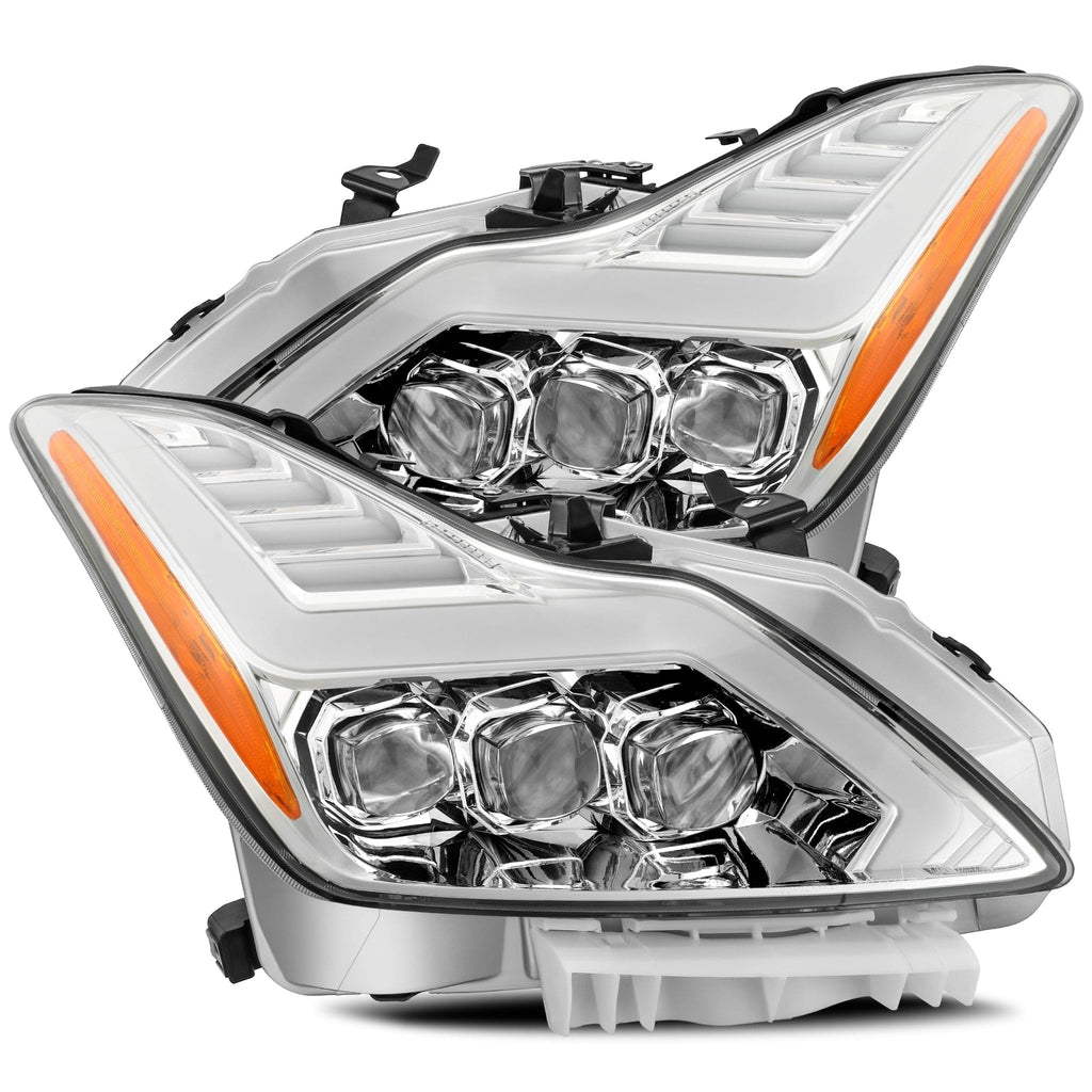 AlphaRex 881984 Projector Headlights Chrome for Select INFINITI G37, INFINITI Q60