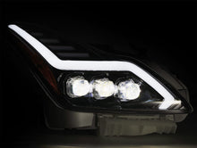 Load image into Gallery viewer, AlphaRex 881985 LED Projector Headlights in Jet Black for Select INFINITI G37, INFINITI Q60