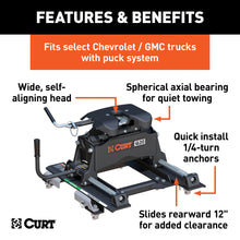Load image into Gallery viewer, CURT 16671 Q20 Sliding 5th Wheel Hitch; 20K; Select Silverado; Sierra; 6.5ft. Bed Puck Syst - Truck Part Superstore