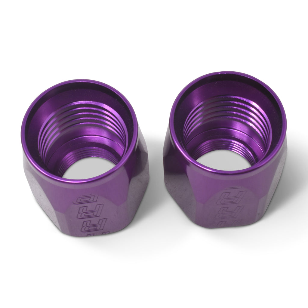 Performance-2-Piece--10-An-Anodized-Full-Flow-Swivel-Hose-End-Sockets-(Qty-2)---Purple