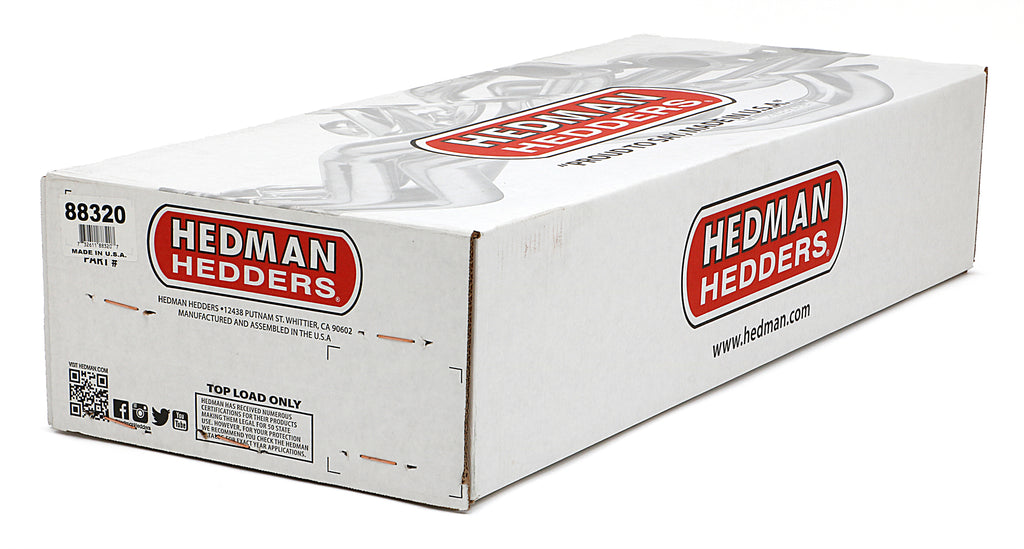 Hedman Hedders 88320 Uncoated 1-5/8 in. Long Headers For '70-73 Mustang, Ranchero, Cougar 351C (2V) for Select Ford Fairlane, Ford Mustang, Ford Ranchero, Ford Torino, Mercury Cougar, Mercury Cyclone, Mercury Montego