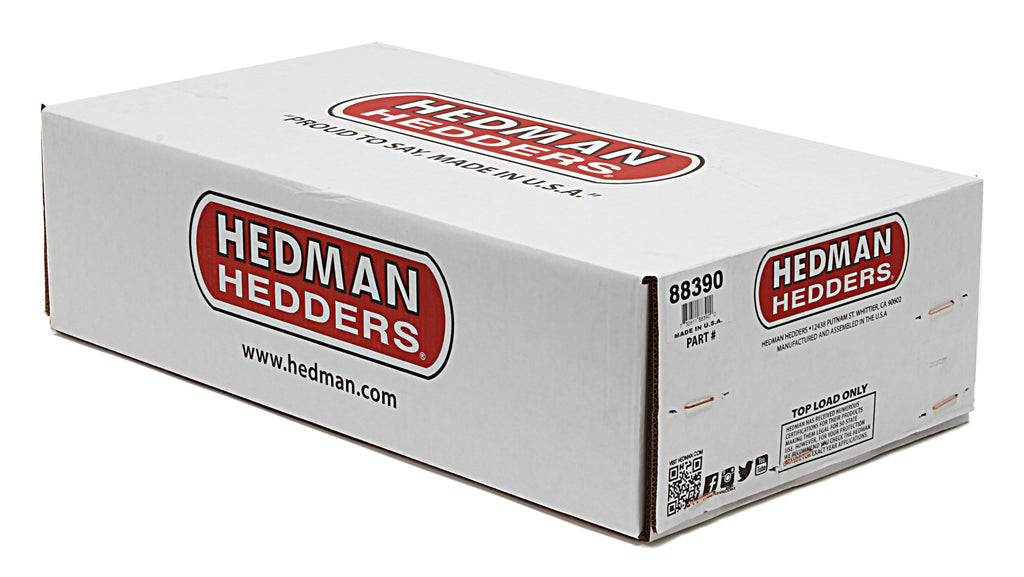 Hedman Hedders 88390 Uncoated 1-5/8 in. Long-Tube Headers for 79-93 Mustang & 82-88 Fox-Body 5.0L for Select Ford Mustang, Mercury Capri