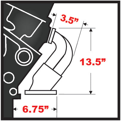 Hedman Hedders 88423 Black 1-1/2 in. Block Hugger Style Street Rod Headers for SB Ford 289-351W