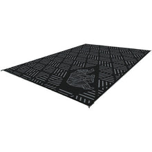 Load image into Gallery viewer, KUMA 884-KM-SP-GB-12 Striped Peaks Outdoor Mat - 12&#39; x 9&#39; (Black/Grey)