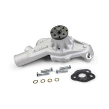 Load image into Gallery viewer, Edelbrock 88540 Water Pump for Street Rods in Satin Finish for Select Chevrolet C2500, Chevrolet C3500, Chevrolet K2500, Chevrolet K3500, Chevrolet R30, Chevrolet R3500, Chevrolet V30, Chevrolet V3500, GMC C2500, GMC C3500, GMC K2500, GMC K3500, GMC