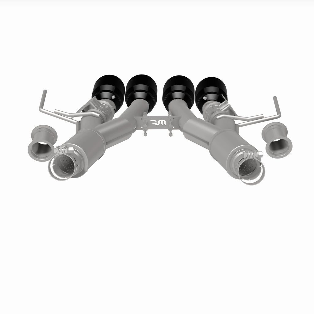 MagnaFlow Exhaust Products 19581 NEO Series Black Chrome Tips Axle Back System for Select Chevrolet Corvette