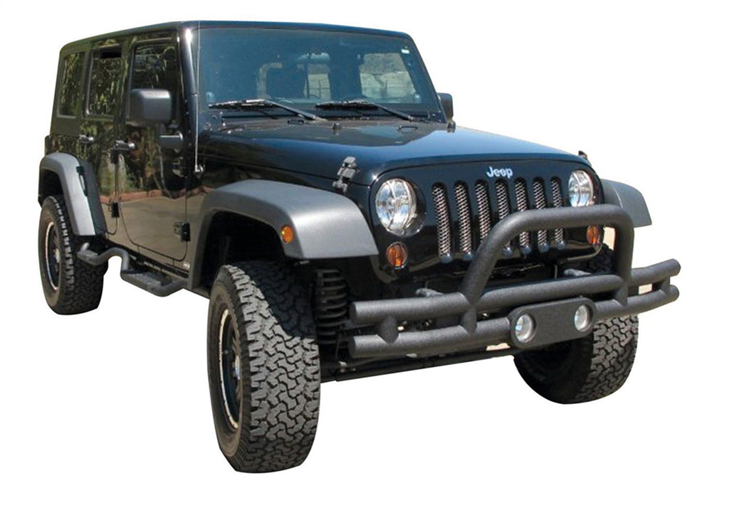 Rampage 88625 Front Double Tube Bumper for Select Jeep Gladiator, Jeep Wrangler, Jeep Wrangler JK