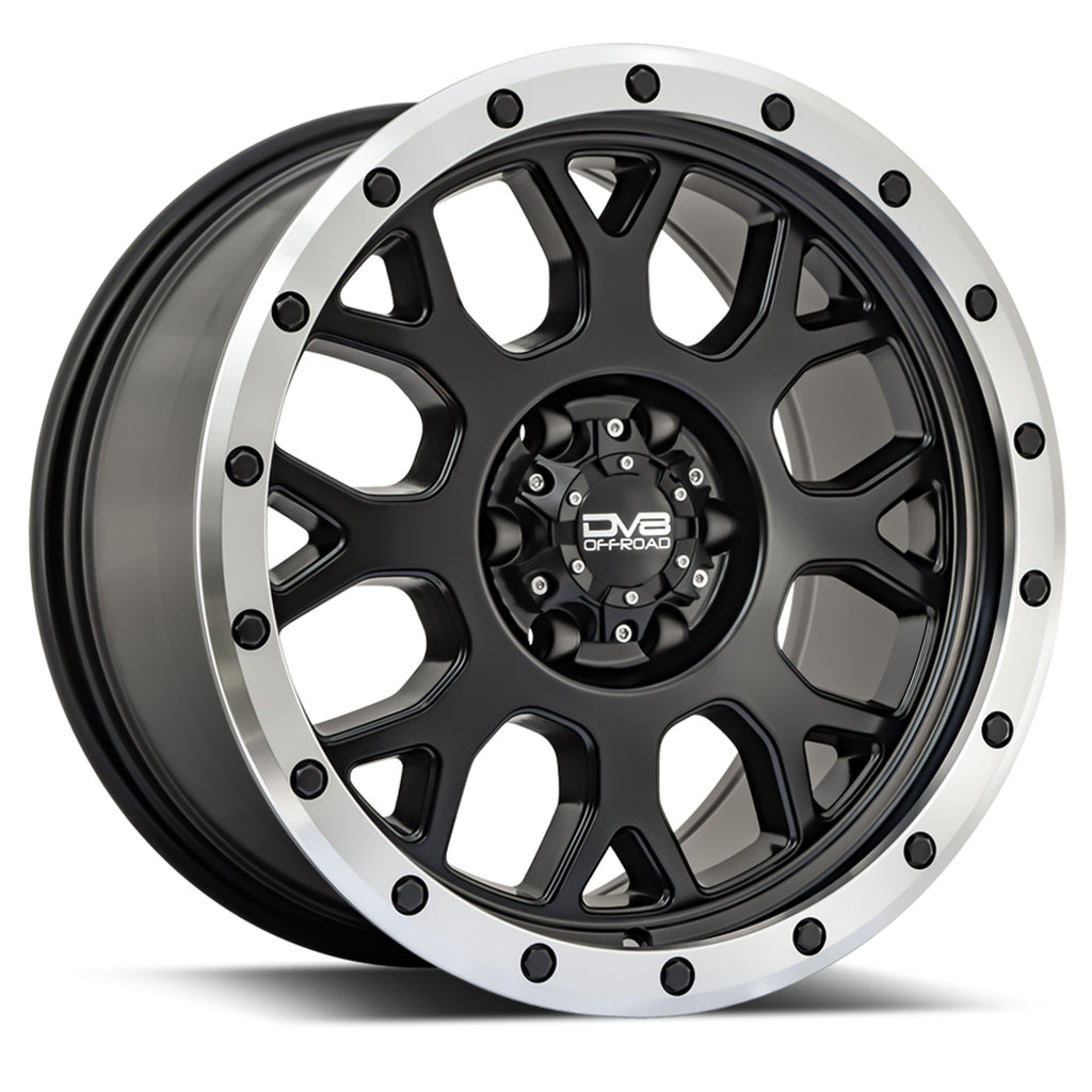 887-Simulated-Beadlock-Matte-Black-17X9-6X120-20Mm-Dv8-Offroad