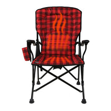 Load image into Gallery viewer, KUMA 887-KM-SBHC-RB Switchback HEATED Chair w/ Power Bank &amp; Bluetooth - Red/Black
