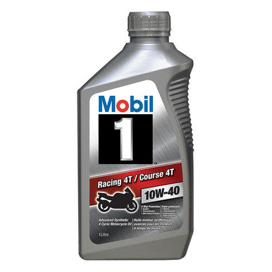Mobil 1 33815 Racing 4T 10W40 Synthetic Engine Oil - 1 L