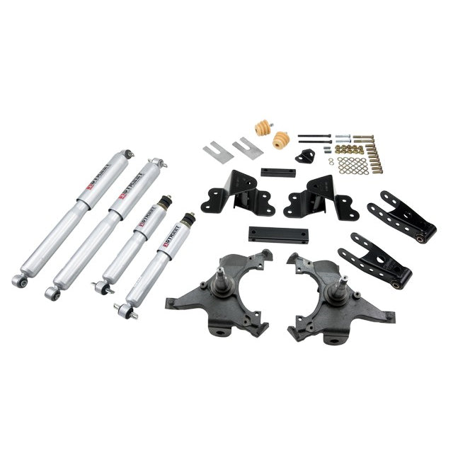 8898-Gm-C1500-(Ext-Cab)-2-F4-R-W-Sp-Shocks-Lowering-Kit
