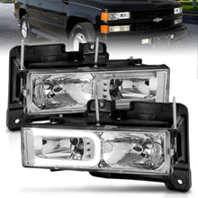 Load image into Gallery viewer, 8899-CK-150025003500-Crystal-Headlights-W-Light-Bar-Blck-Hsing