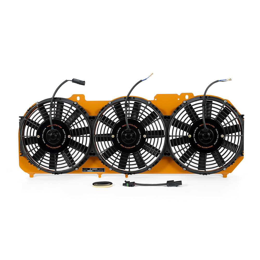 89-01-Jeep-Cherokee-Xj-4.0L-Performance-Aluminum-Fan-Shroud-WO-Controller---Gold