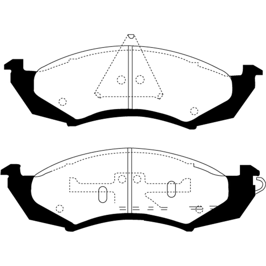 89-91-Ford-Thunderbird-3.8-Greenstuff-Front-Brake-Pads