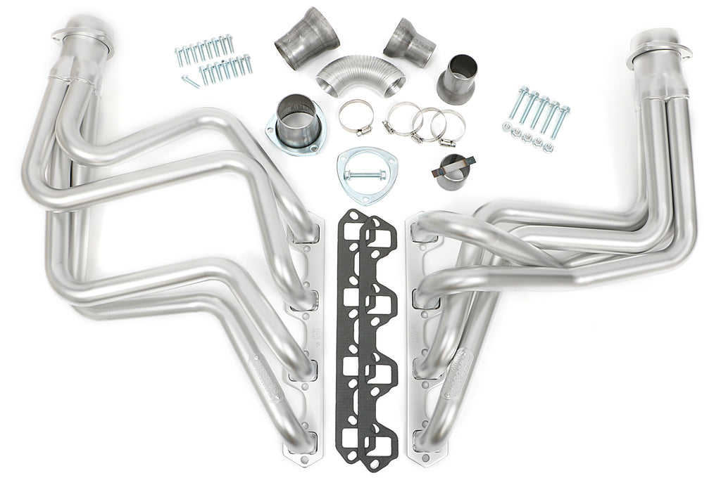Hedman Hedders 89278 HD SIlver Headers for 82-96 Ford 2WD/4WD F150-F350 Trucks/Bronco w/351W(5.8L) for Select Ford Bronco, Ford F-150, Ford F-250, Ford F-350