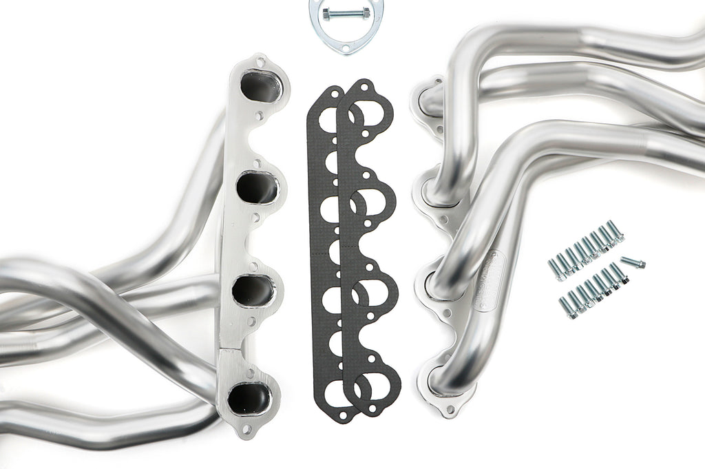 Hedman Hedders 89348 HD Silver Long Headers For 83-87 Ford 2WD/4WD F150-F350 Trucks w/460 (non-EFI) for Select Ford F-250, Ford F-350