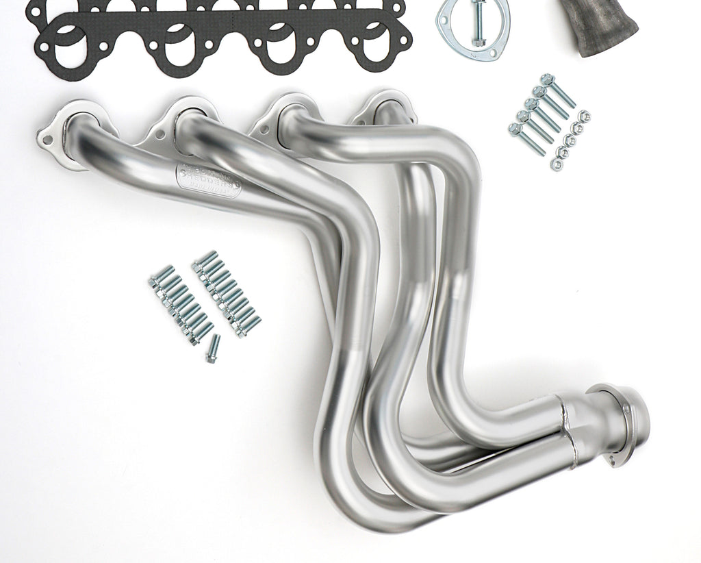 Hedman Hedders 89348 HD Silver Long Headers For 83-87 Ford 2WD/4WD F150-F350 Trucks w/460 (non-EFI) for Select Ford F-250, Ford F-350