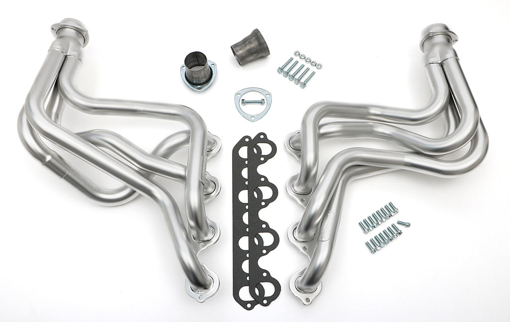 Hedman Hedders 89348 HD Silver Long Headers For 83-87 Ford 2WD/4WD F150-F350 Trucks w/460 (non-EFI) for Select Ford F-250, Ford F-350