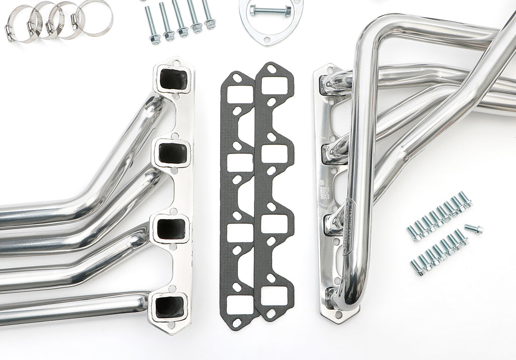 Hedman Hedders 89356 Silver Long-Tube Headers for '80-96 Ford 2WD/4WD F150 Truck, Bronco w/302 (5.0L) for Select Ford Bronco, Ford F-150, Ford F-250, Ford F-350