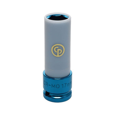 Chicago Pneumatic 8940164134 1/2" DR x 17mm, Thin Wall Wheel Protector Deep Impact Socket - 6 Pt