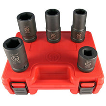 Load image into Gallery viewer, Chicago Pneumatic 8940166943 1" DR, Deep SAE &amp; Metric Impact Socket Set (5 PCS) - 6 Pt