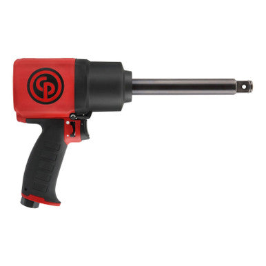 Chicago Pneumatic CP7769-6 3/4" Air Impact Wrench with 6" Extended Anvil, Pistol Handle, Twin Hammer