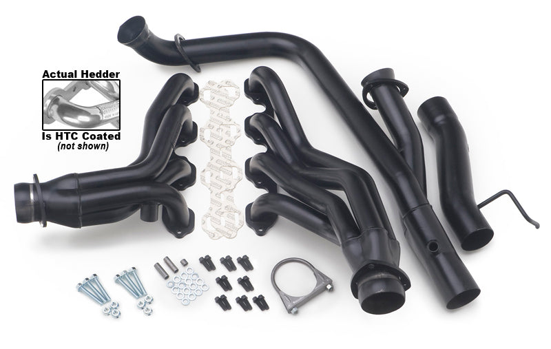 Hedman Hedders 89516 Silver 50-State Headers for 1988-97 2WD/4WD F150-F350 Trucks w/7.5L (no A.I.R.) for Select Ford F-250, Ford F-350