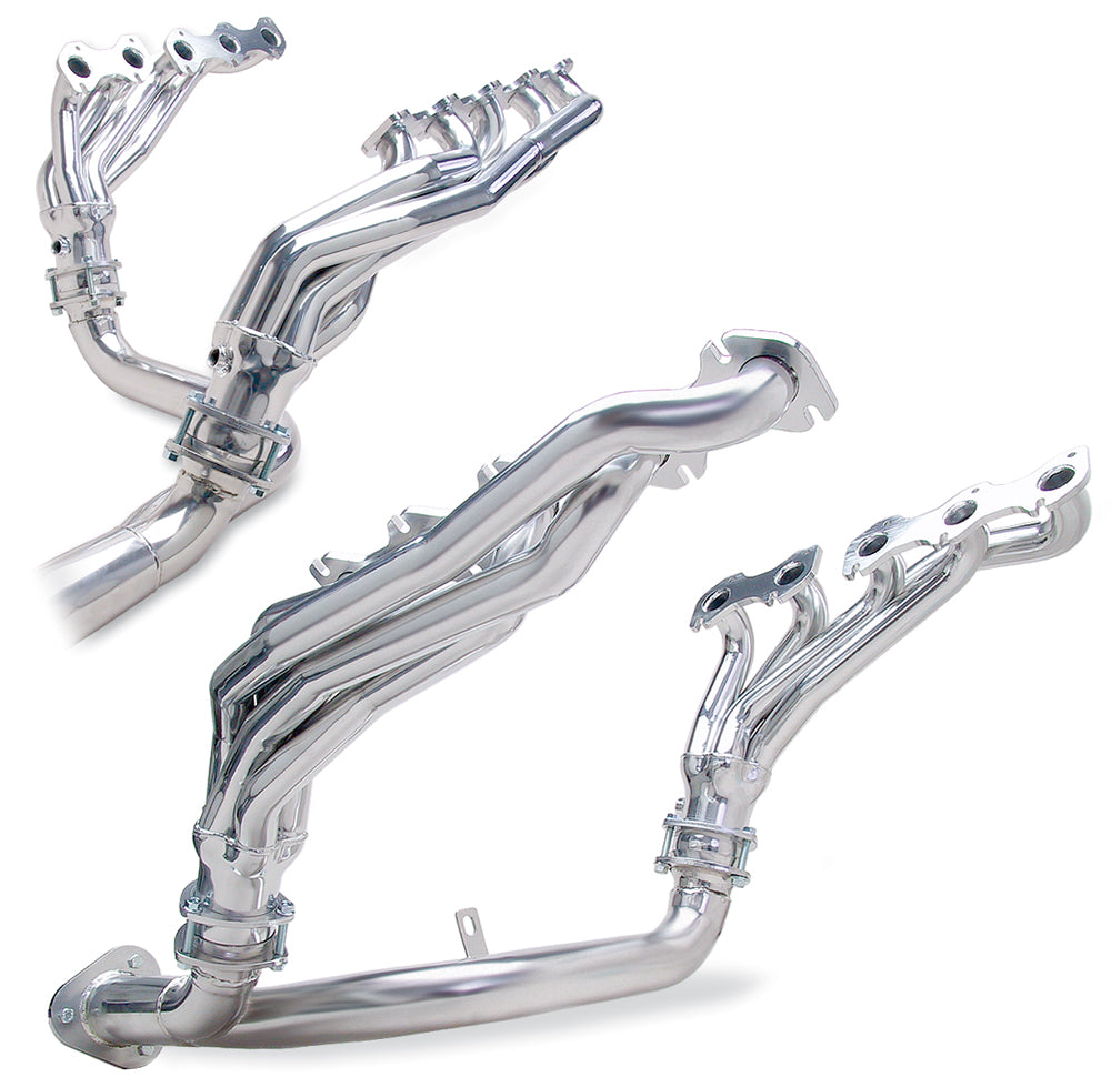 Hedman Hedders 89666 Silver 50-State Legal Headers for '99-04 2WD/4WD Ford F250 or F350 with 6.8L V10 for Select Ford F-250 Super Duty, Ford F-350 Super Duty