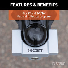 Load image into Gallery viewer, CURT 23081 CURT 23081 Powder-Coated Aluminum Trailer Tongue Lock; 2-5/16-Inch Couplers - Truck Part Superstore