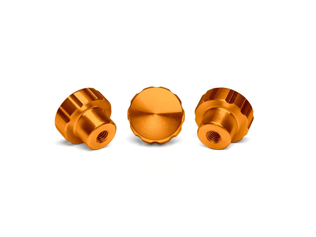 Weathertech 8ACFBK3OR Colored Billet Knobs