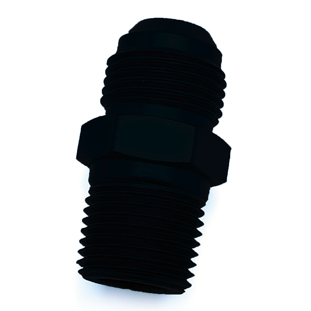 -8An-X12Nptf-Blk-St-Fl-To-Pipe-Adp