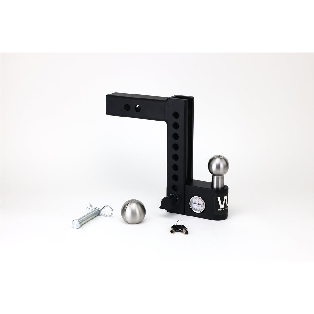 8In-Drop-2In-Shank-Aero-Hitch-WBuiltin-Scale-2In-Stainless-Steel-Ball-Rated-For-12500-Lbs-Gtw