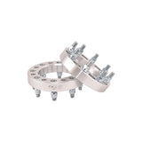 TRAILFX W865001S 8x165.1mm/8x6.50 In Bolt Pattern 1.25 In Thick 126mm Hub Silver Alum Set Of 2