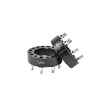Load image into Gallery viewer, 8X170mm8X6.69-In-Bolt-Pattern-2-In-Thick-125Mm-Hub-Black-Alum-Set-Of-2