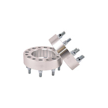 Load image into Gallery viewer, 8X180mm8X7.08-In-Bolt-Pattern-2-In-Thick-125.60Mm-Hub-Silver-Alum-Set-Of-2