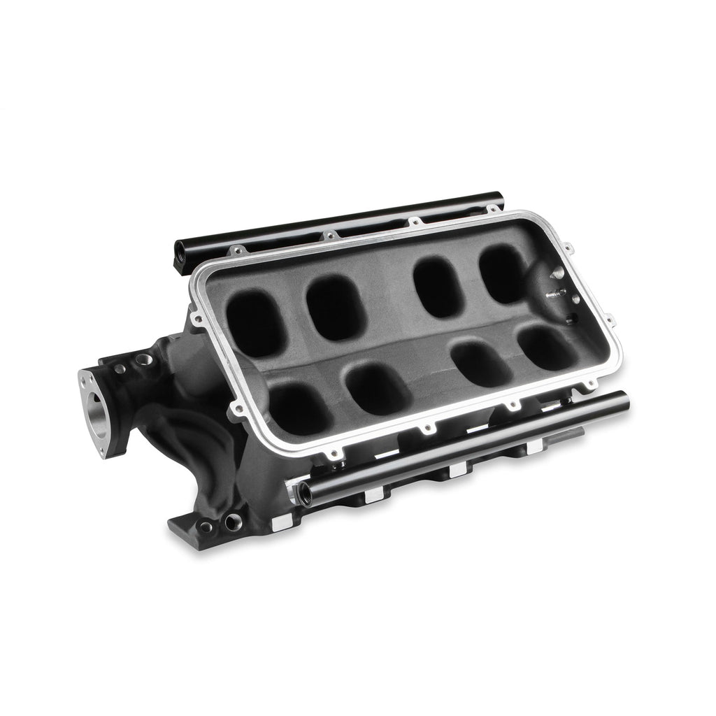 8.2-Sbf-Ford-Hi-Ram-Efi-Manifold-With-Side-Mount-Top-Black