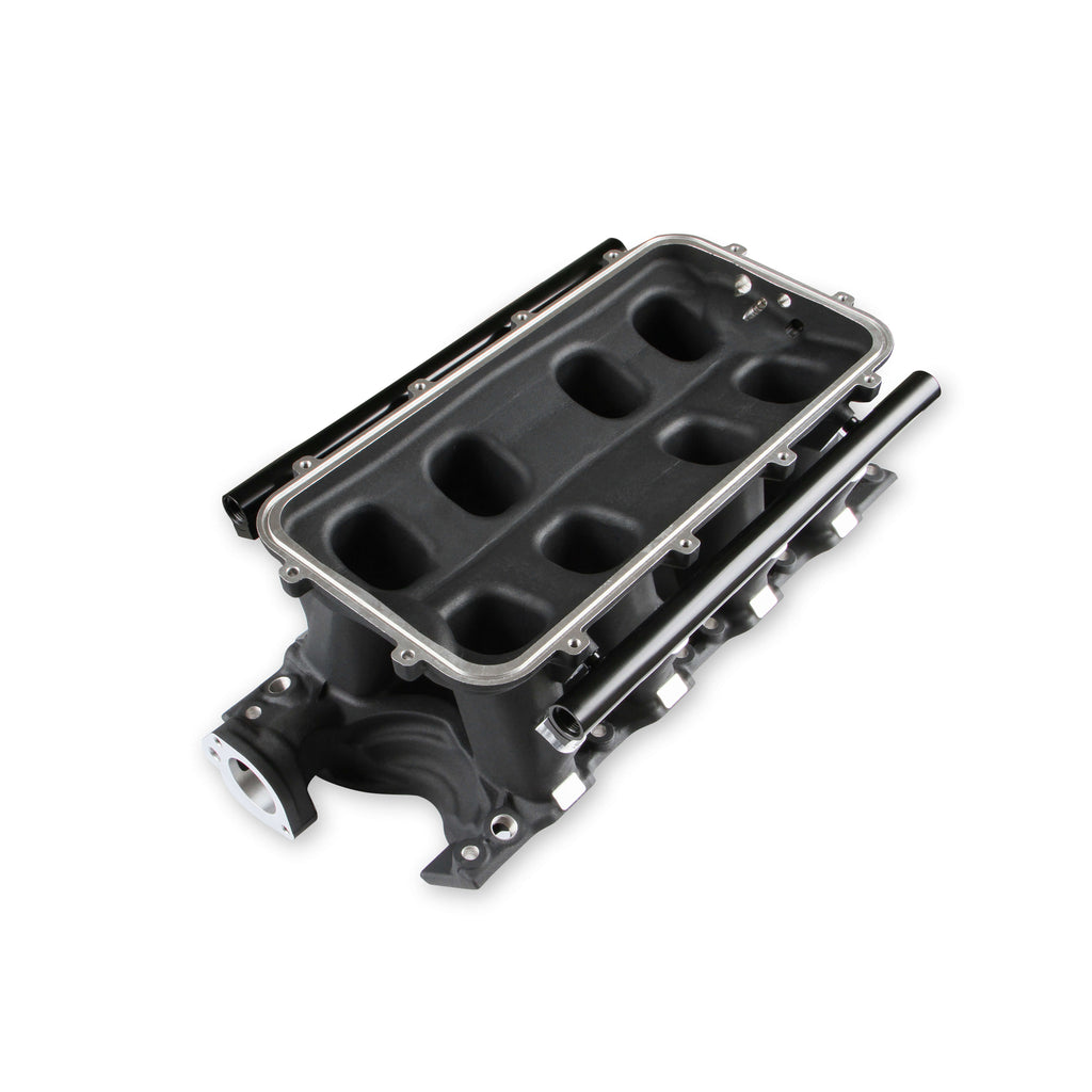 8.2-Sbf-Ford-Hi-Ram-Efi-Manifold-With-Side-Mount-Top-Black