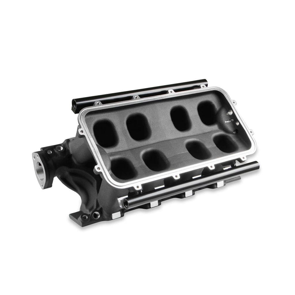 8.2-Sbf-Ford-Hi-Ram-Efi-Manifold-With-Side-Mount-Top-Black