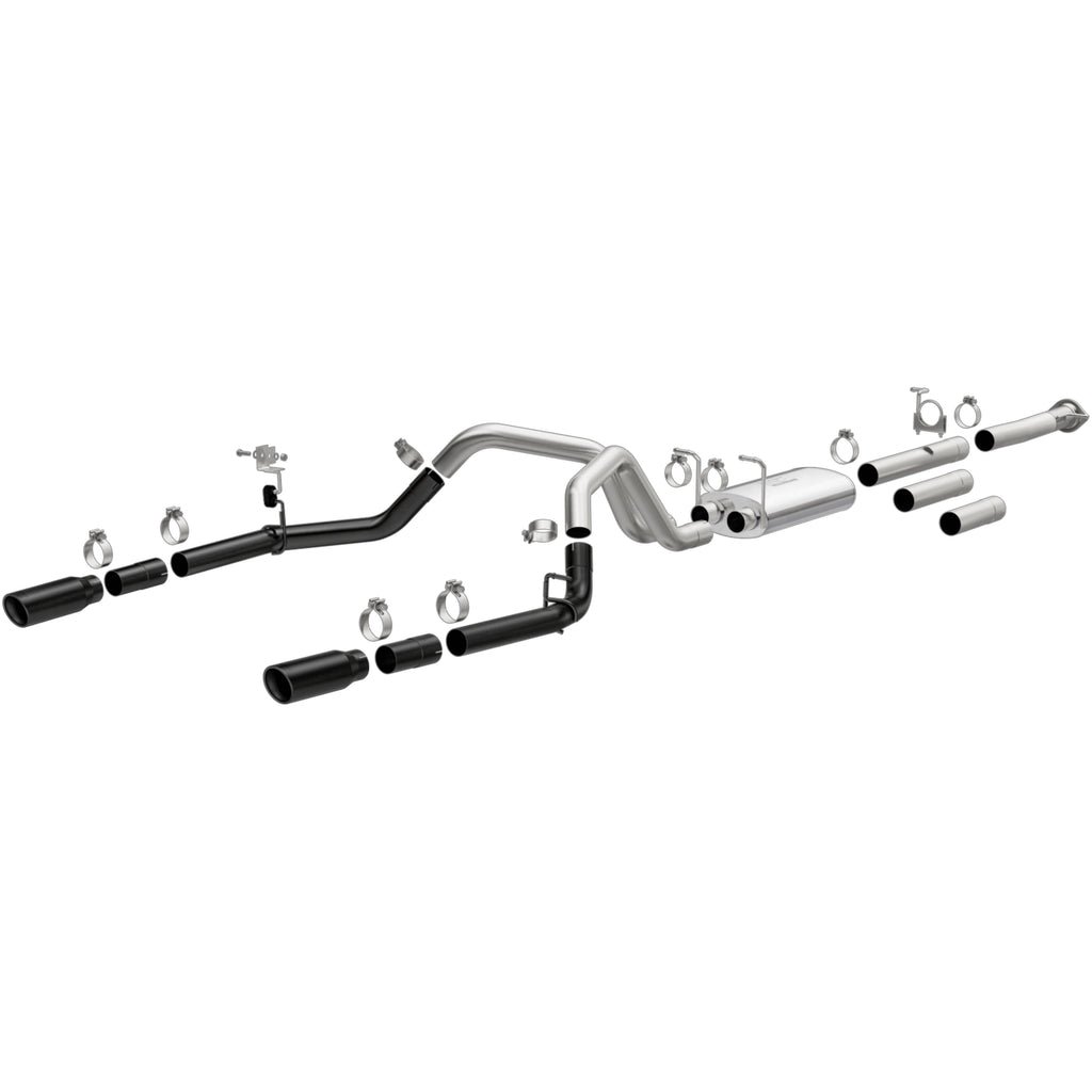 MagnaFlow Exhaust Products 19377 Street Series Black Coated Cat-Back System for Select Chevrolet Silverado HD, Chevrolet Silverado HD, GMC Sierra HD, GMC Sierra HD