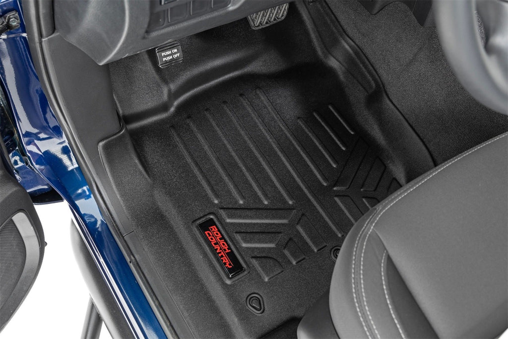 Rough Country M-81715 Heavy Duty Floor Mats for Select Nissan TITAN, Nissan TITAN XD