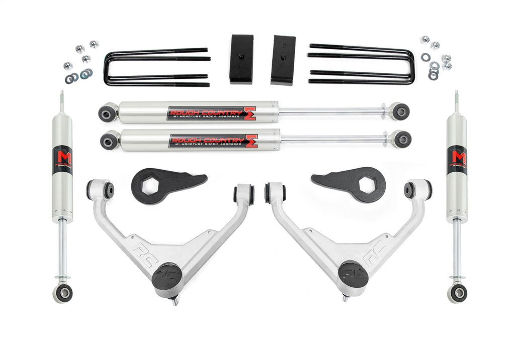 Rough Country 85940 Suspension Lift Kit w/Shocks for Select Chevrolet Silverado 2500, Chevrolet Silverado HD, Chevrolet Silverado 3500, Chevrolet Silverado HD, Chevrolet Suburban 2500, GMC Sierra 2500, GMC Sierra HD, GMC Sierra 3500, GMC Sierra HD, GMC